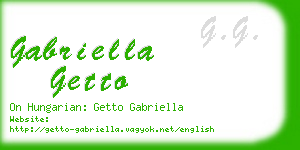 gabriella getto business card